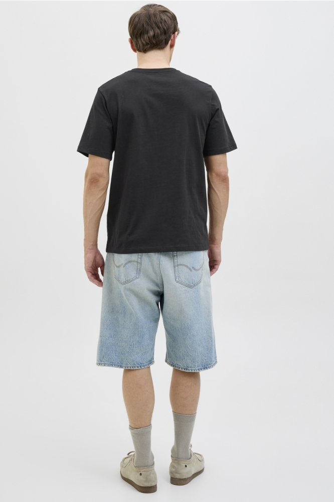 JJBARBADOS TEE SS CREW NECK 12269416 BLACK
